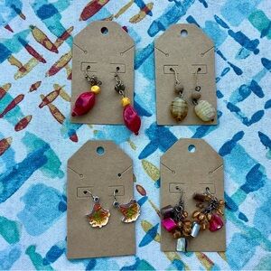Set of 4 Fall Earrings